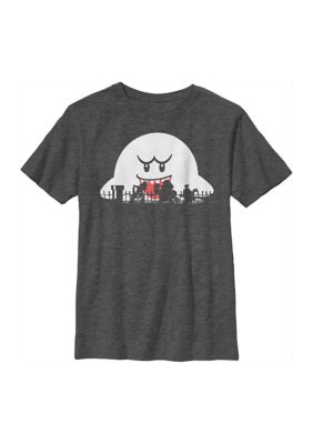 Nintendo Boys 4-7 Mario Halloween Silhouttes T-Shirt