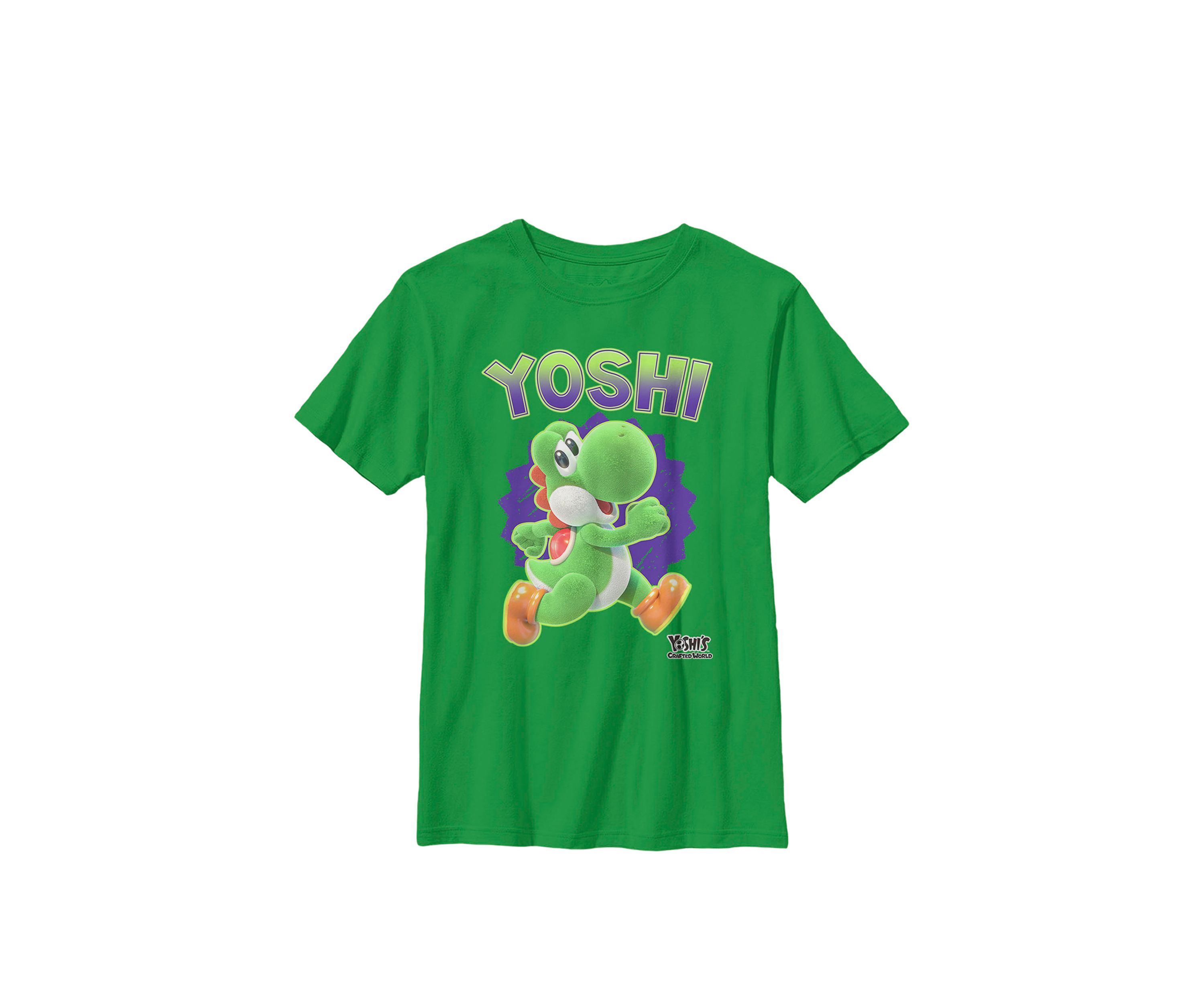 Boys Yoshis Crafted World Side Run Cute Portrait Crew T-Shirt 