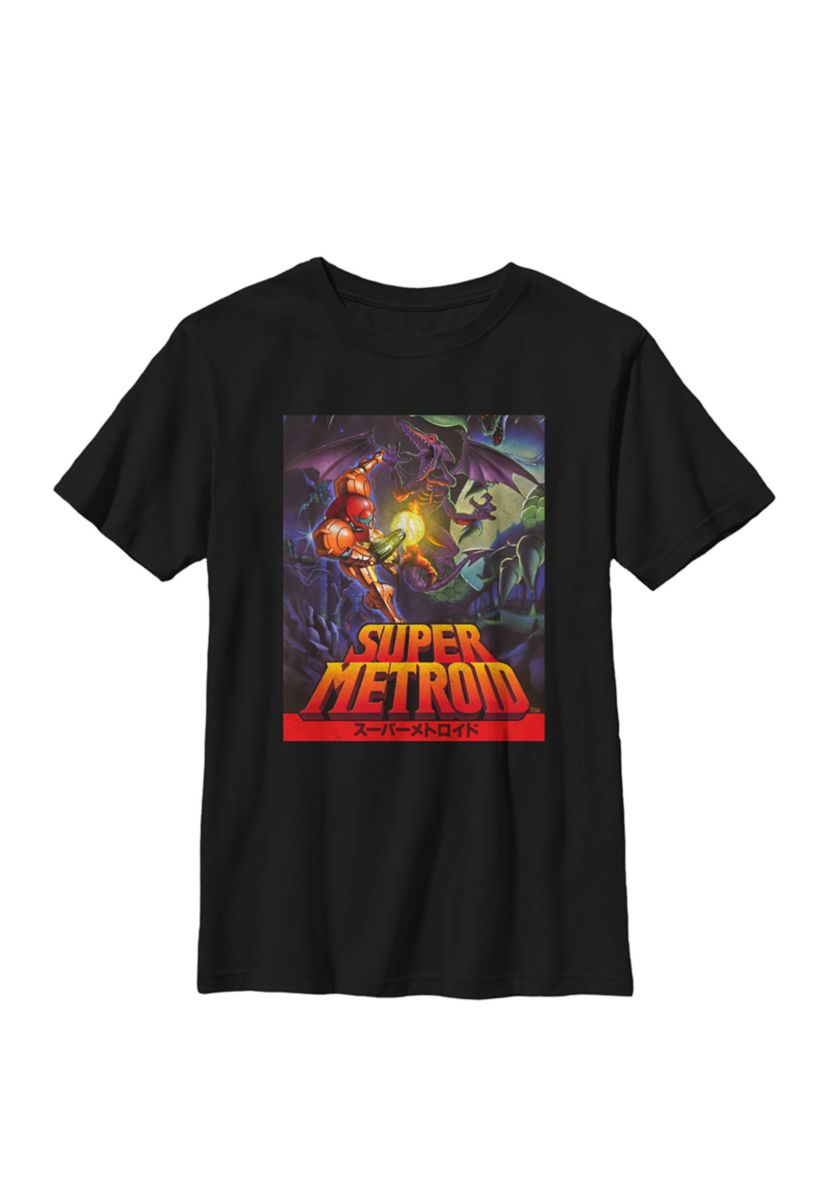 Boys Samus Super Metroid Cover Crew T-Shirt