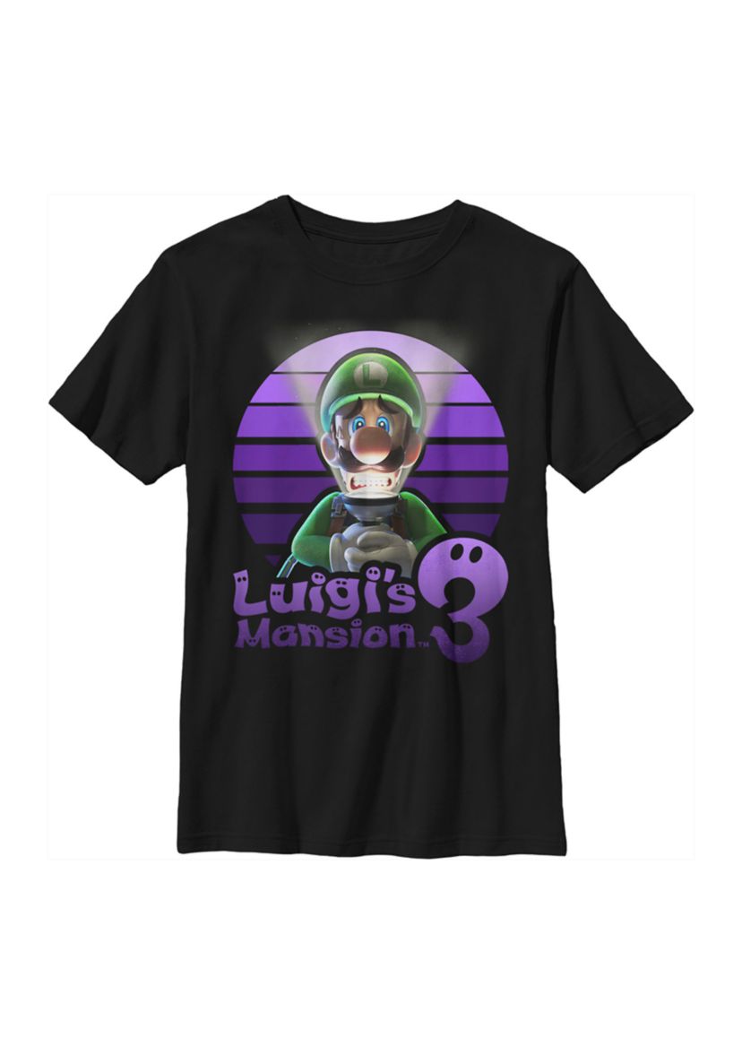 Boys 4-7 Luigi Sunset Graphic T-Shirt