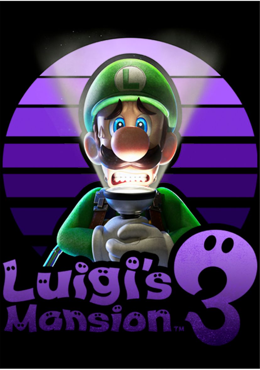 Boys 4-7 Luigi Sunset Graphic T-Shirt