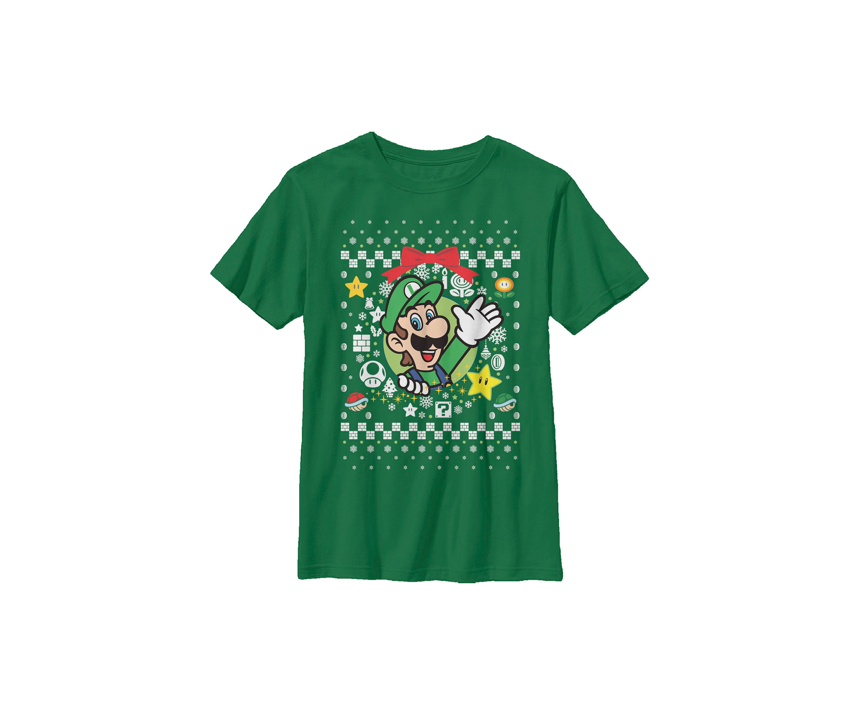 Boys 4-7 Wreath Luigi Sweater T-Shirt