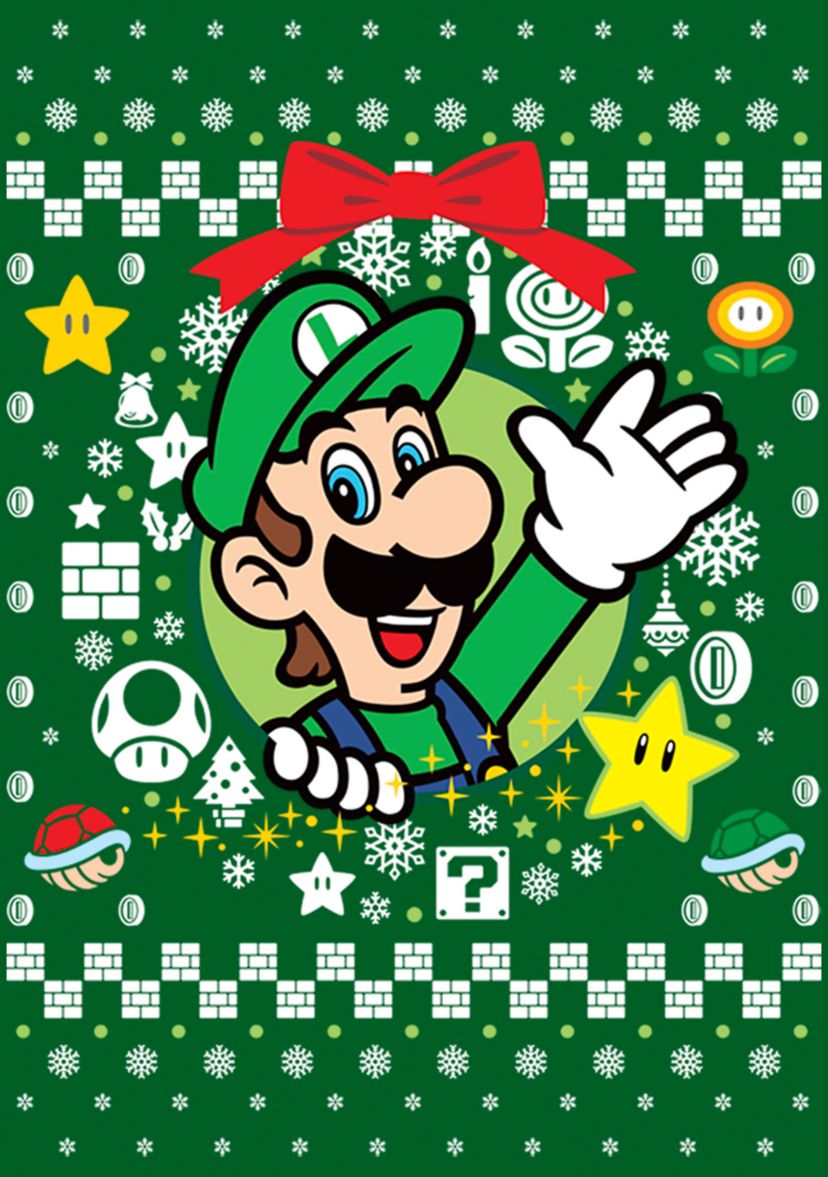 Boys 4-7 Wreath Luigi Sweater T-Shirt