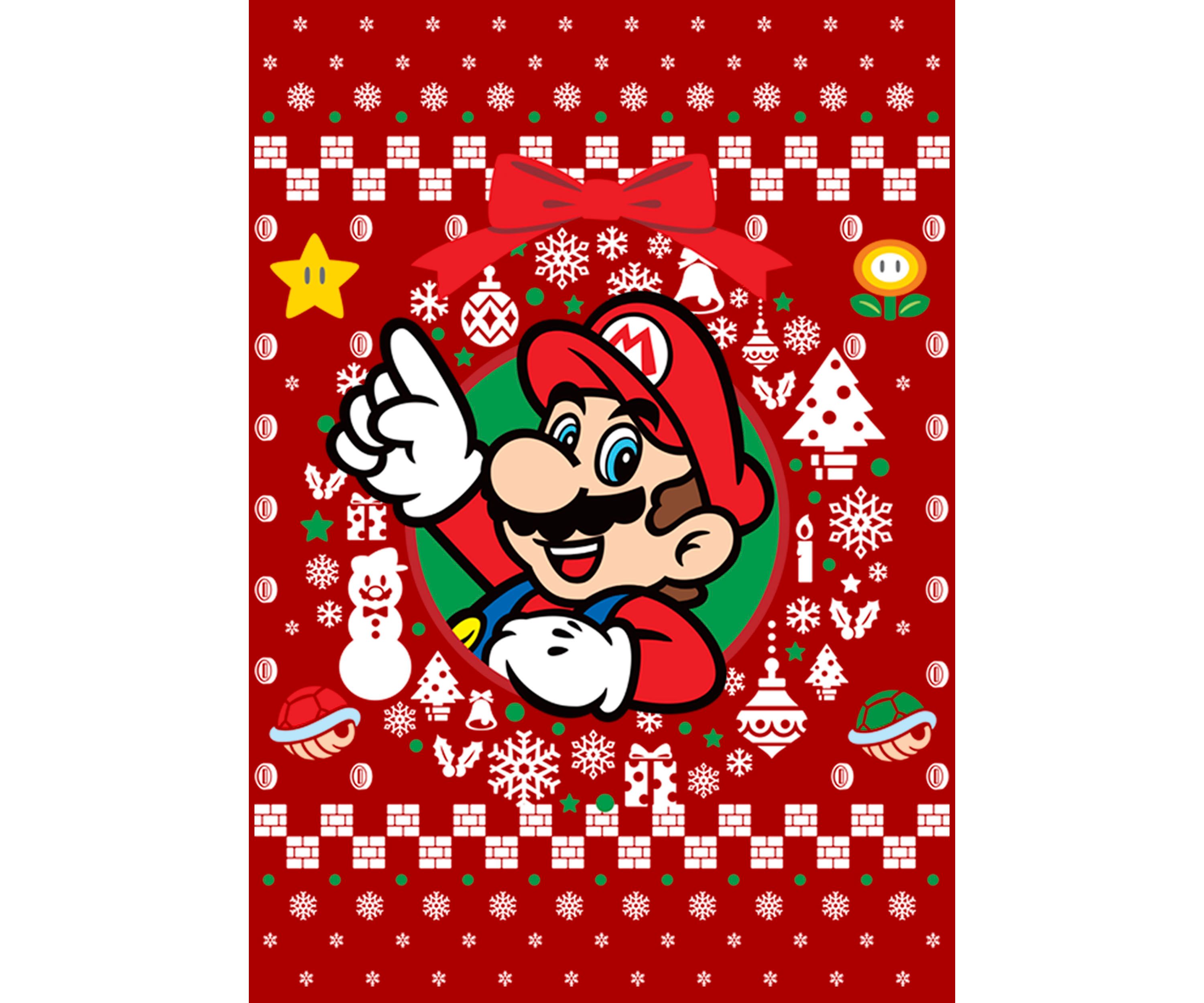 Boys 4-7 Wreath Mario Sweater T-Shirt