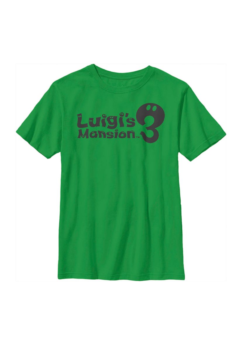 Boys 4-7 Luigis Mansion 3 Logo Graphic T-Shirt