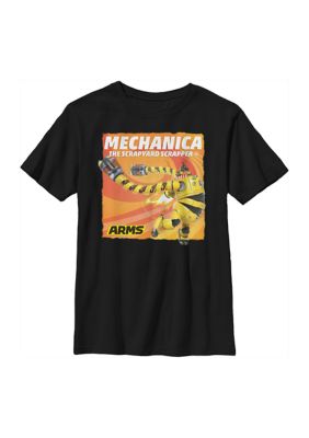 Nintendo Boys 4-7 Mechanica Graphic T-Shirt, Black, XSmall