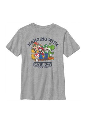Nintendo Boys 4-7 My Bros Graphic T-Shirt, Large