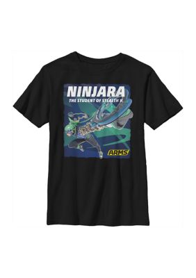 Nintendo Boys 4-7 Ninjara Graphic T-Shirt, Black, XSmall