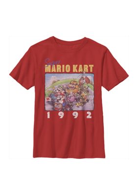 Nintendo Boys 4-7 MK Box Graphic T-Shirt, Red, X-Large