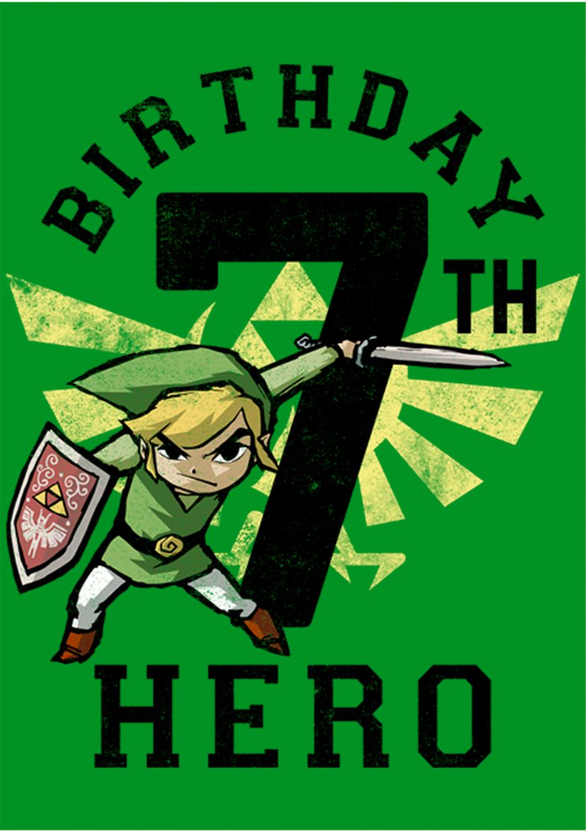 Boys 4-7 Link Birthday 7 Graphic T-Shirt