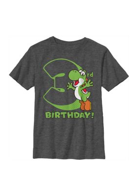 Nintendo Boys 4-7 Yoshi 3 Graphic T-Shirt, Grey, XSmall
