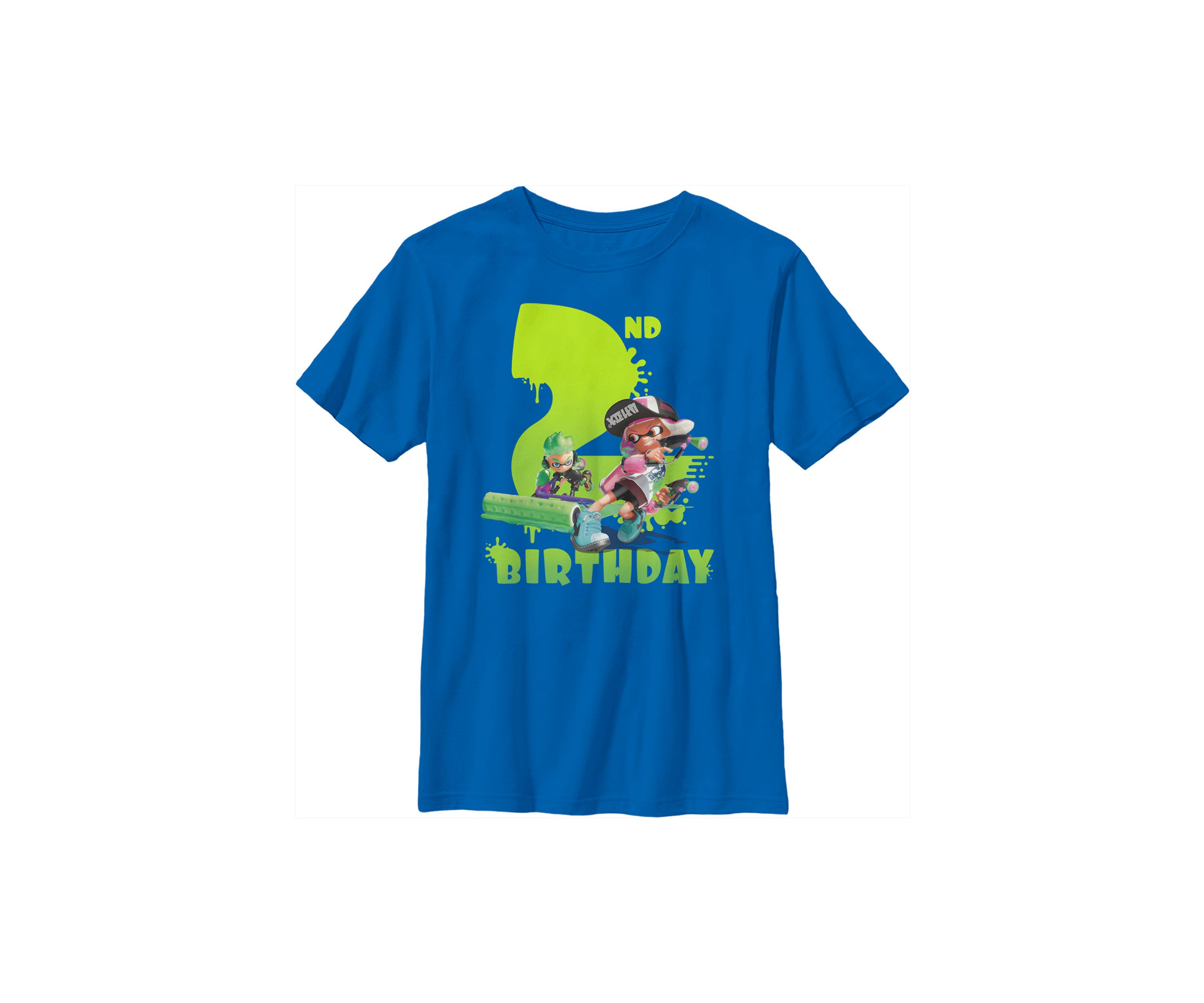 Boys 4-7 Splatoon Second Bday Graphic T-Shirt