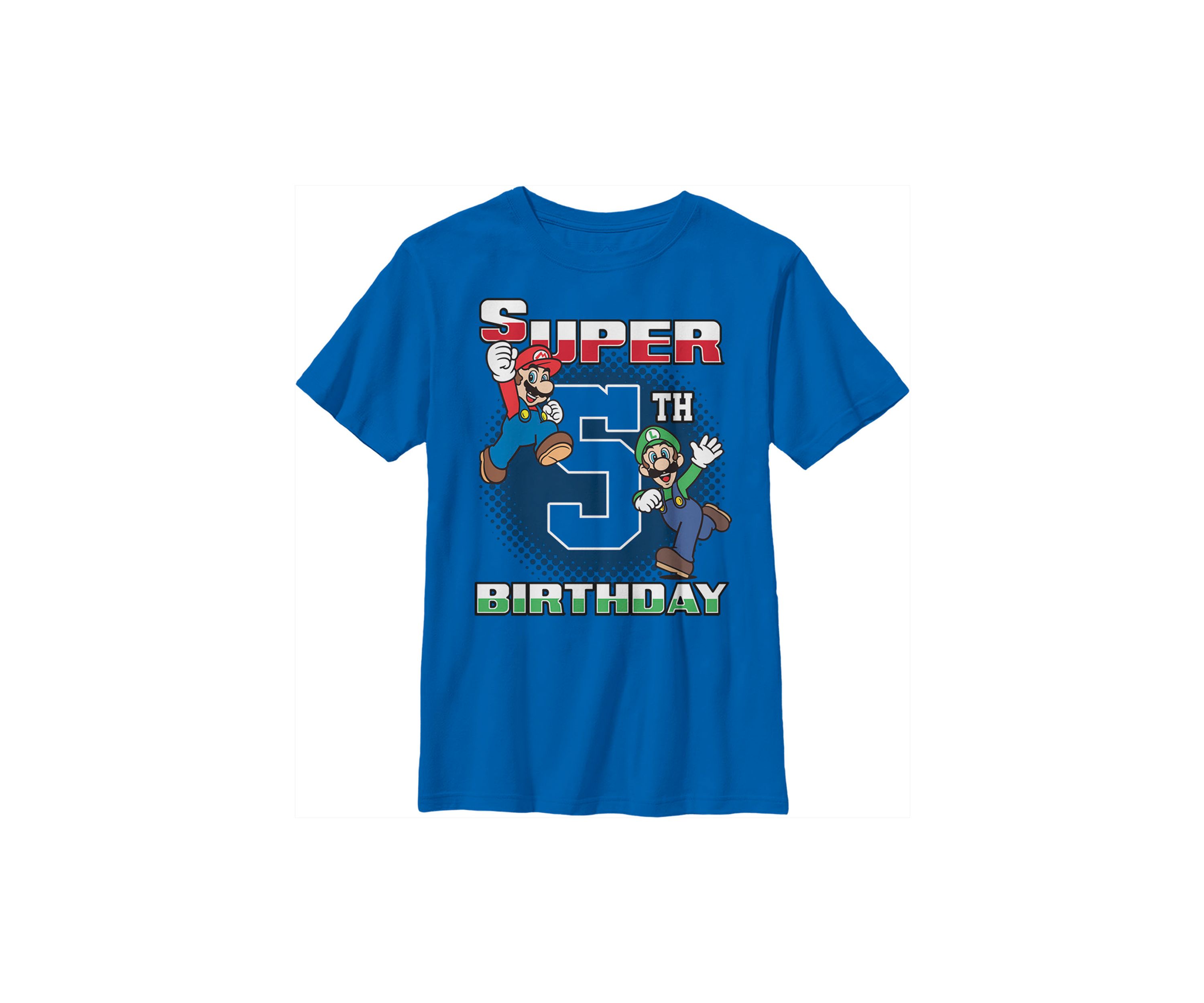 Boys 4-7 Super Bros 5th BDay Graphic T-Shirt