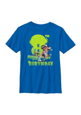 Nintendo Boys 4-7 Splatoon Eighth Bday Graphic T-Shirt