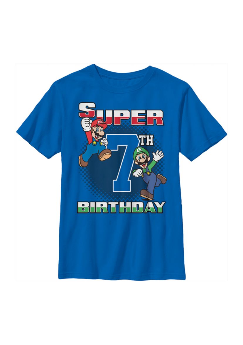 Boys 4-7 Super Bros 7th BDay Graphic T-Shirt