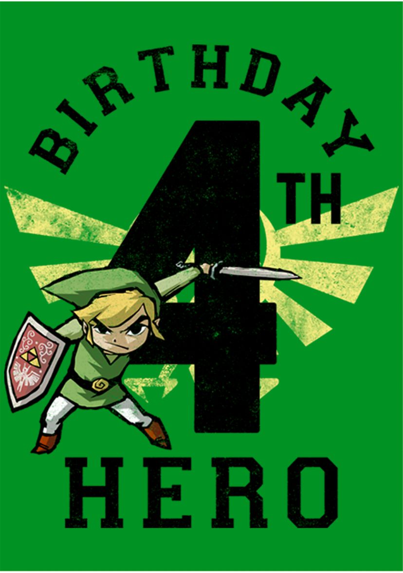 Boys 4-7 Link Birthday 4 Graphic T-Shirt