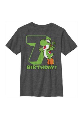 Nintendo Boys 4-7 Yoshi 7 Graphic T-Shirt, Grey, XSmall