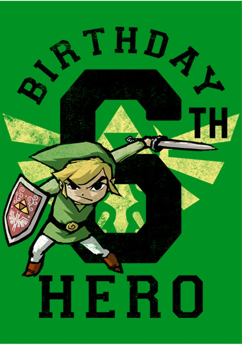 Boys 4-7 Link Birthday 6 Graphic T-Shirt
