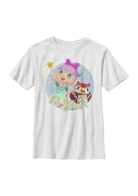 Nintendo Boys 4-7 Girly Graphic T-Shirt, White, XSmall