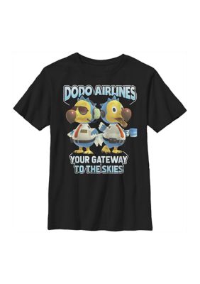 Nintendo Boys 4-7 Dodo Bros Graphic T-Shirt, Black, XSmall