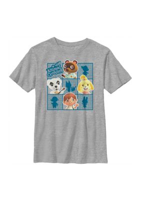 Nintendo Boys 4-7 Character Grid Graphic T-Shirt, XSmall