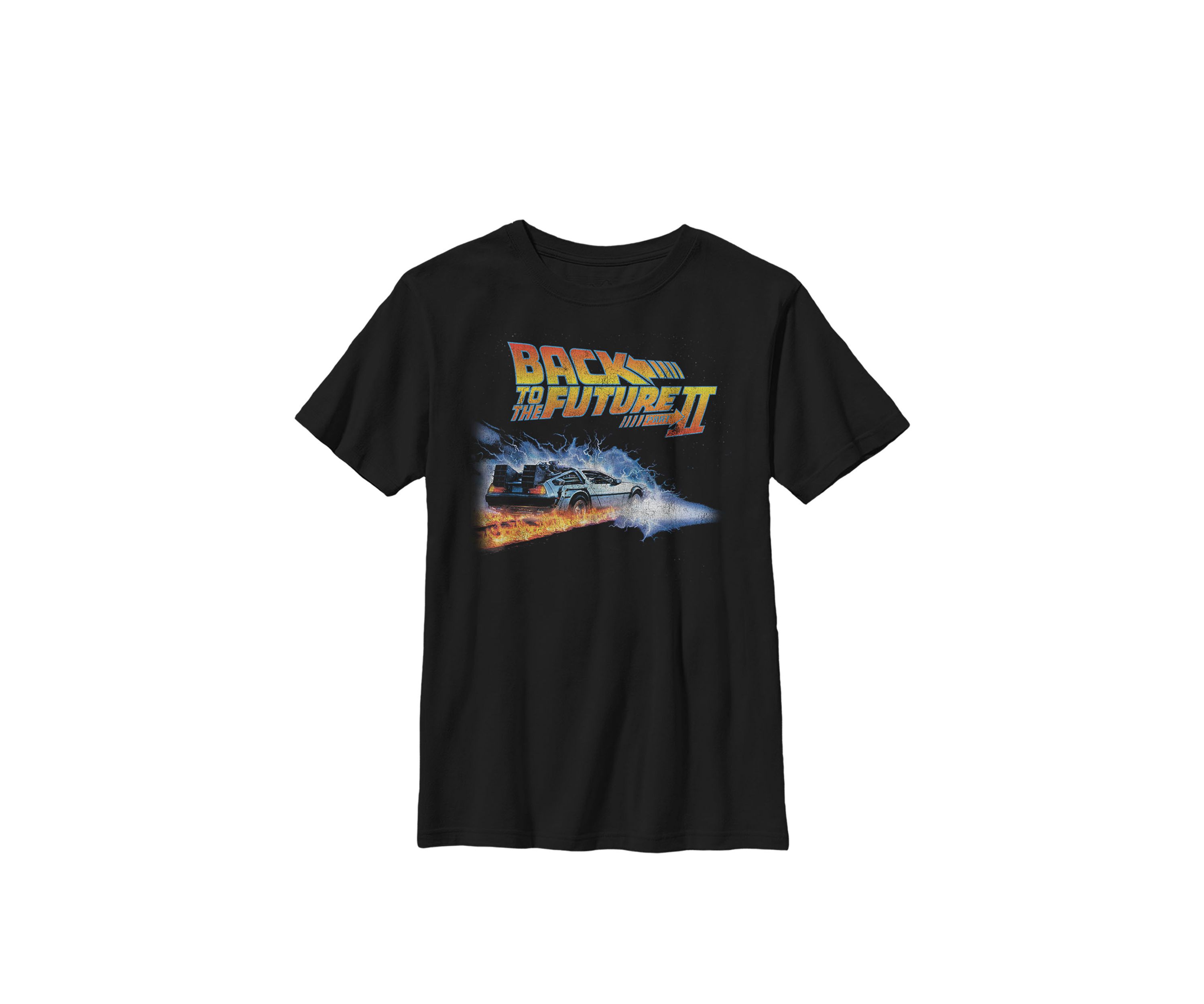 Delorean Jump Through Space Poster Crew Graphic T-Shirt