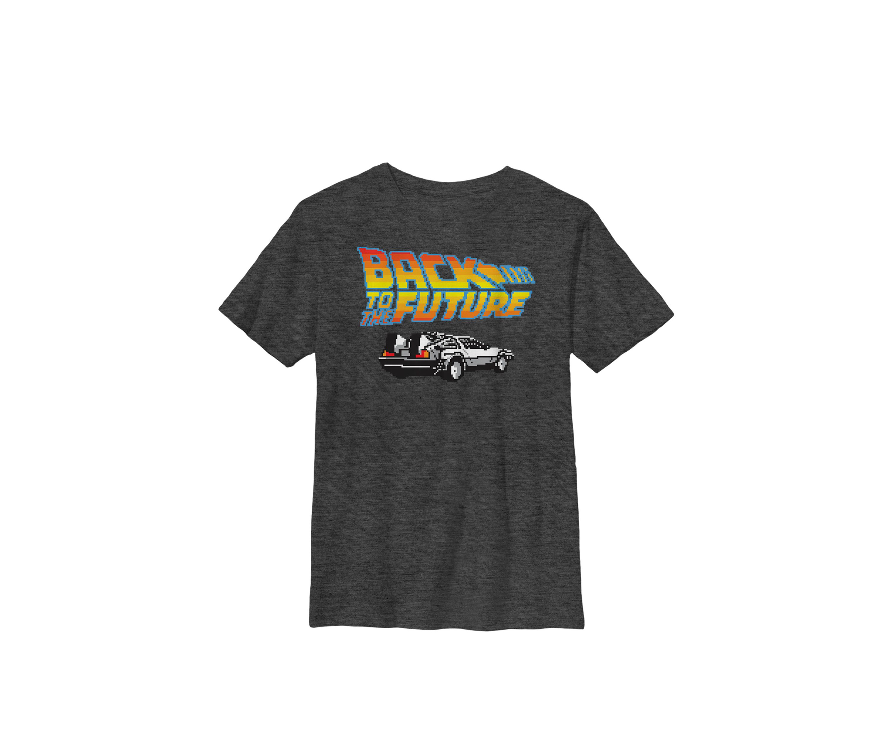 Deloran Grid Print Poster Crew Graphic T-Shirt