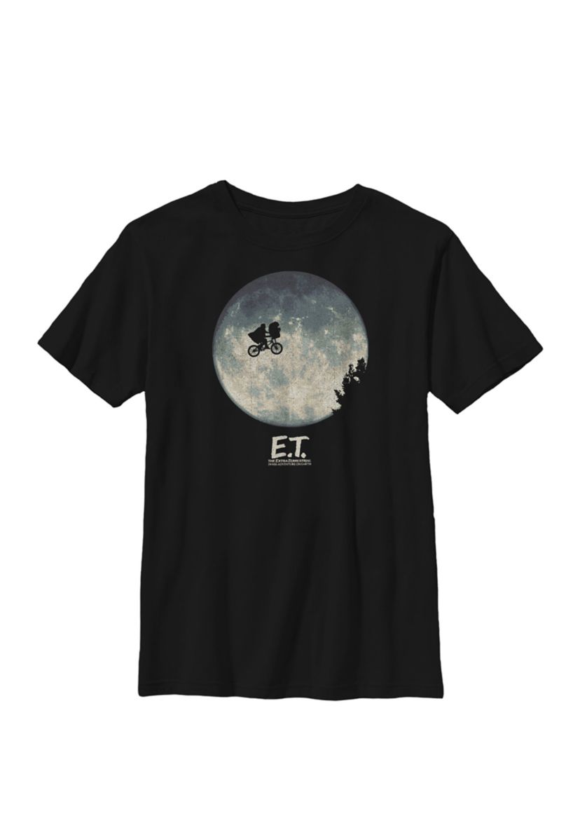 Large Moon Poster Crew Graphic T-Shirt