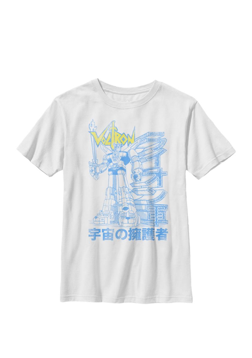 Defender Of The Universe Kanji Text Crew Graphic T-Shirt
