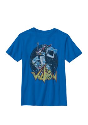 Voltron Kids Defender Of The Universe Best Defender Circle Portrait Crew Graphic T-Shirt, Small