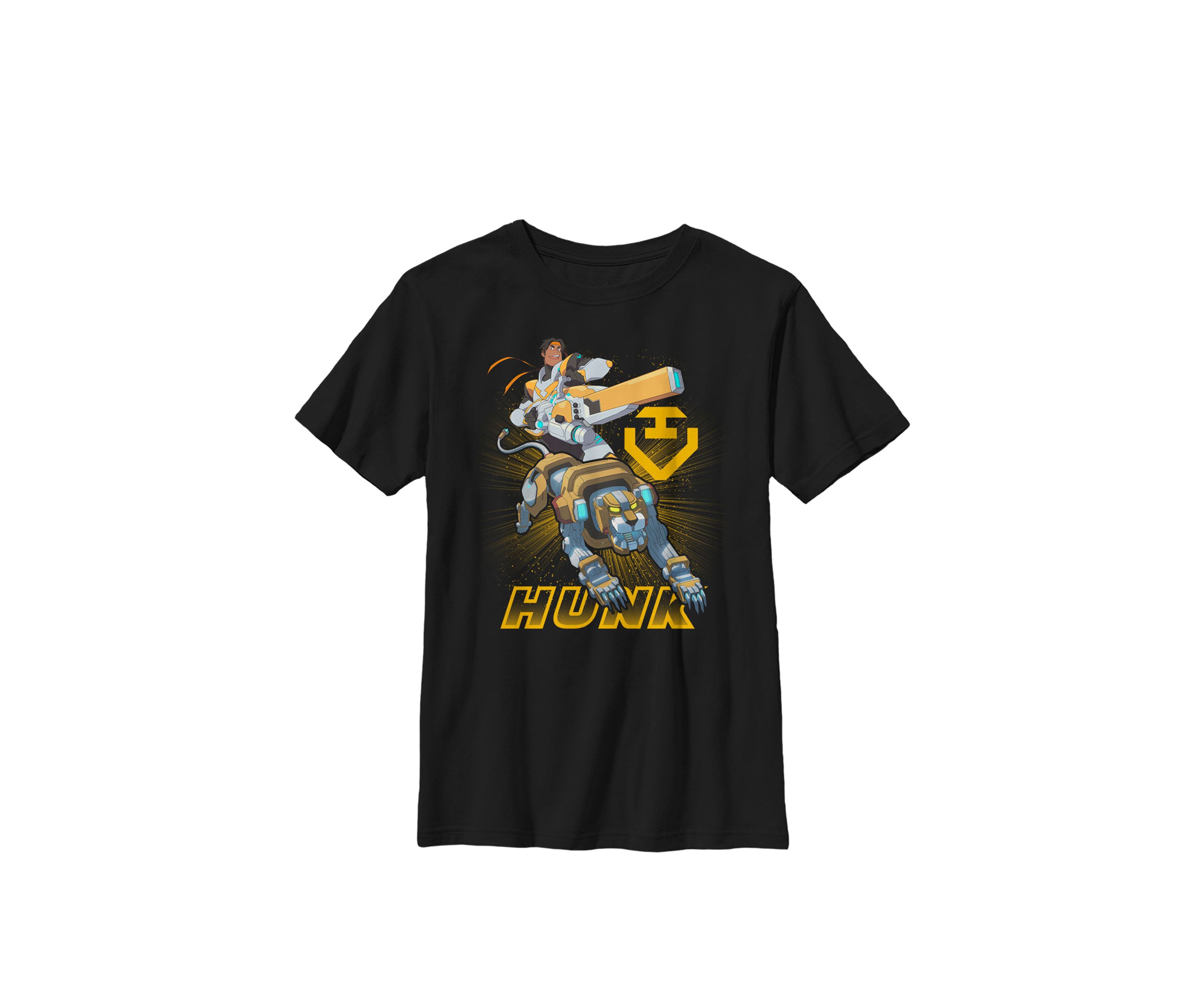 Legendary Defender Hunk Name Logo Crew Graphic T-Shirt
