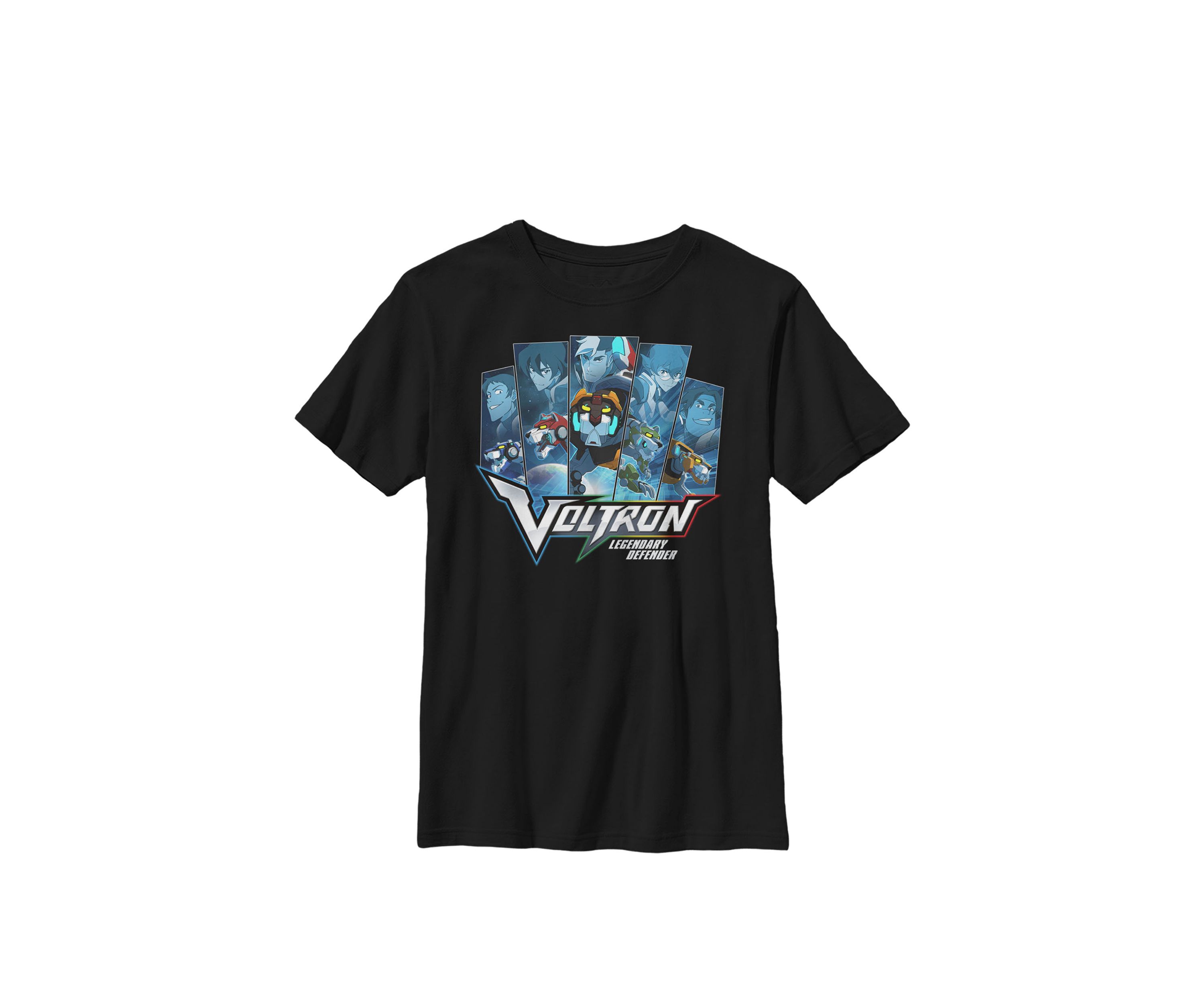 Legendary Defender Group Shot Panel Blocks Poster Crew Graphic T-Shirt