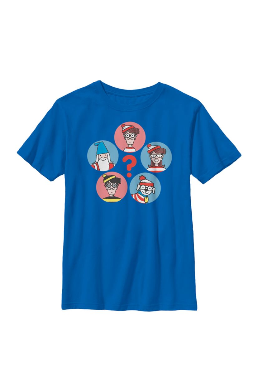 Group Shot Circle Portraits Crew Graphic T-Shirt