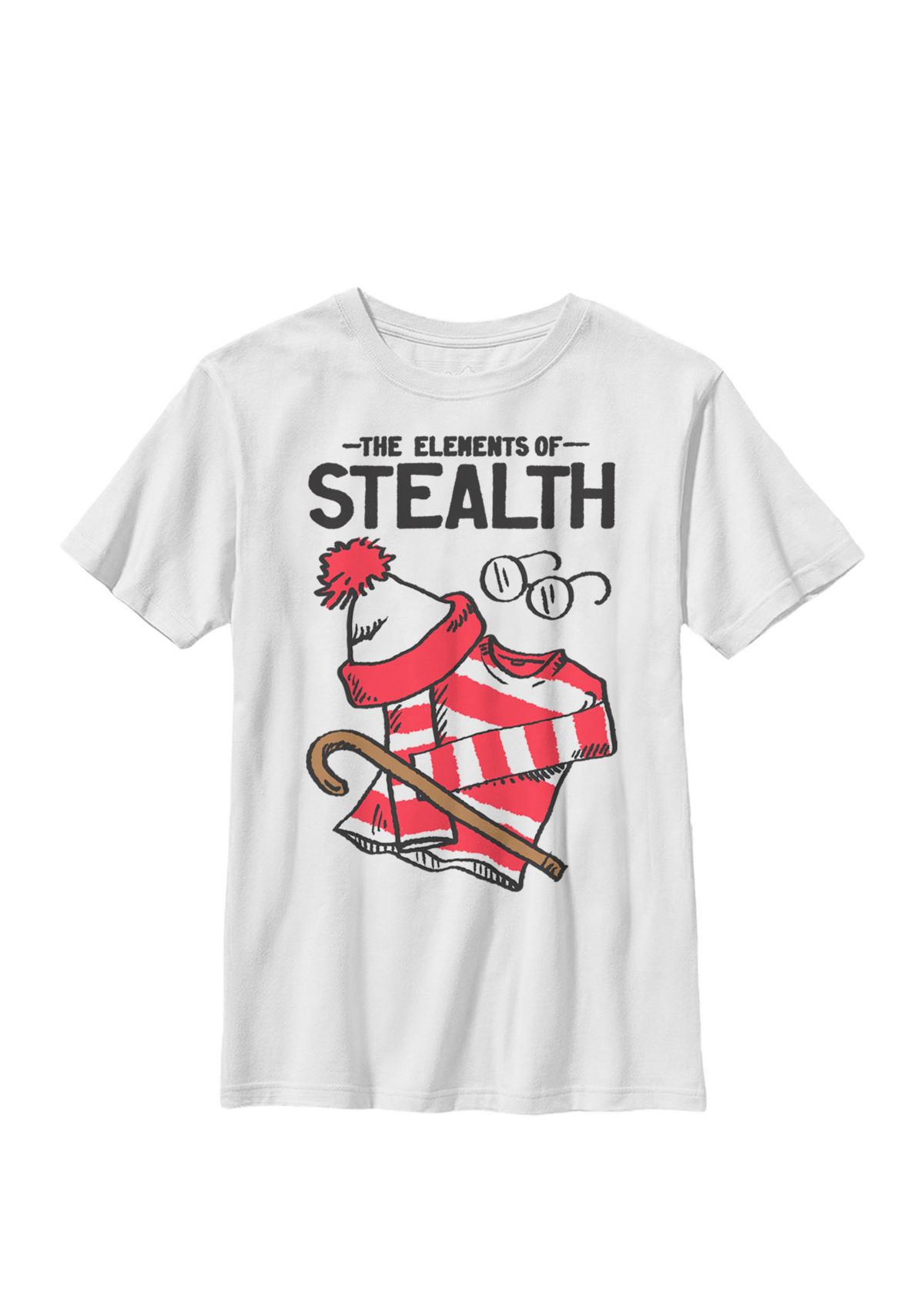 The Elements Of Stealth Text Crew Graphic T-Shirt