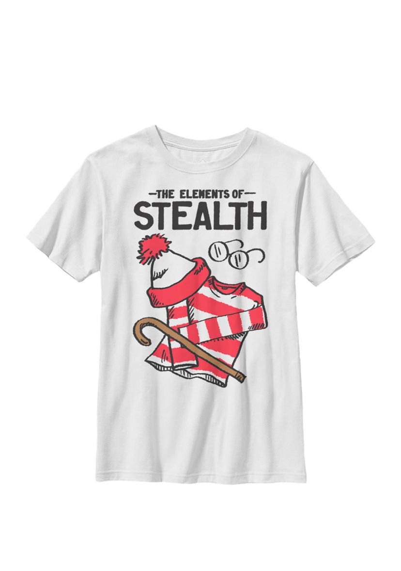 The Elements Of Stealth Text Crew Graphic T-Shirt