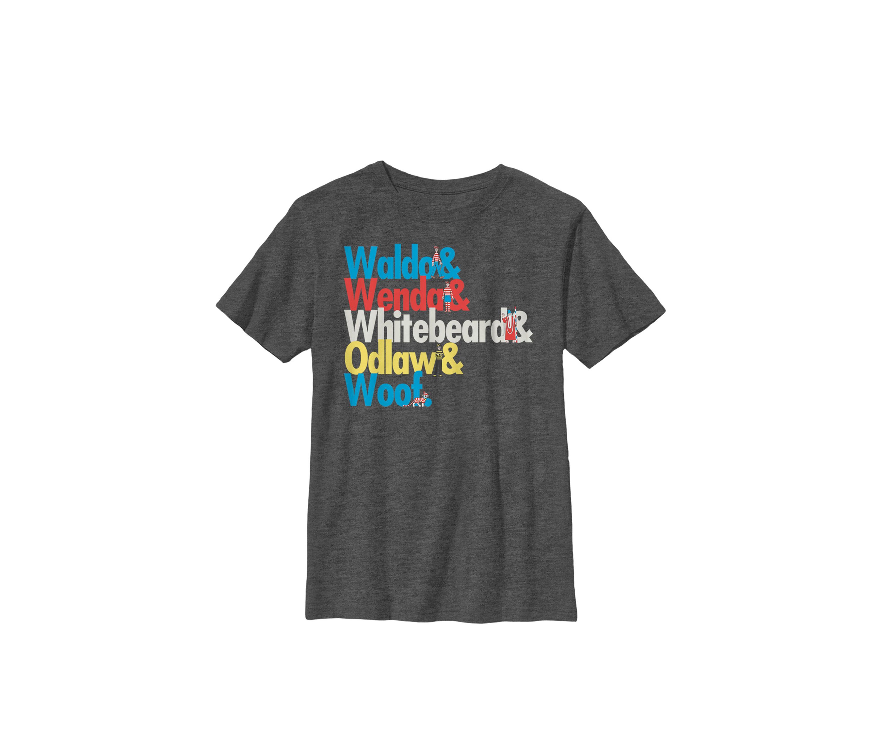 Group Shot Name Text Crew Graphic T-Shirt
