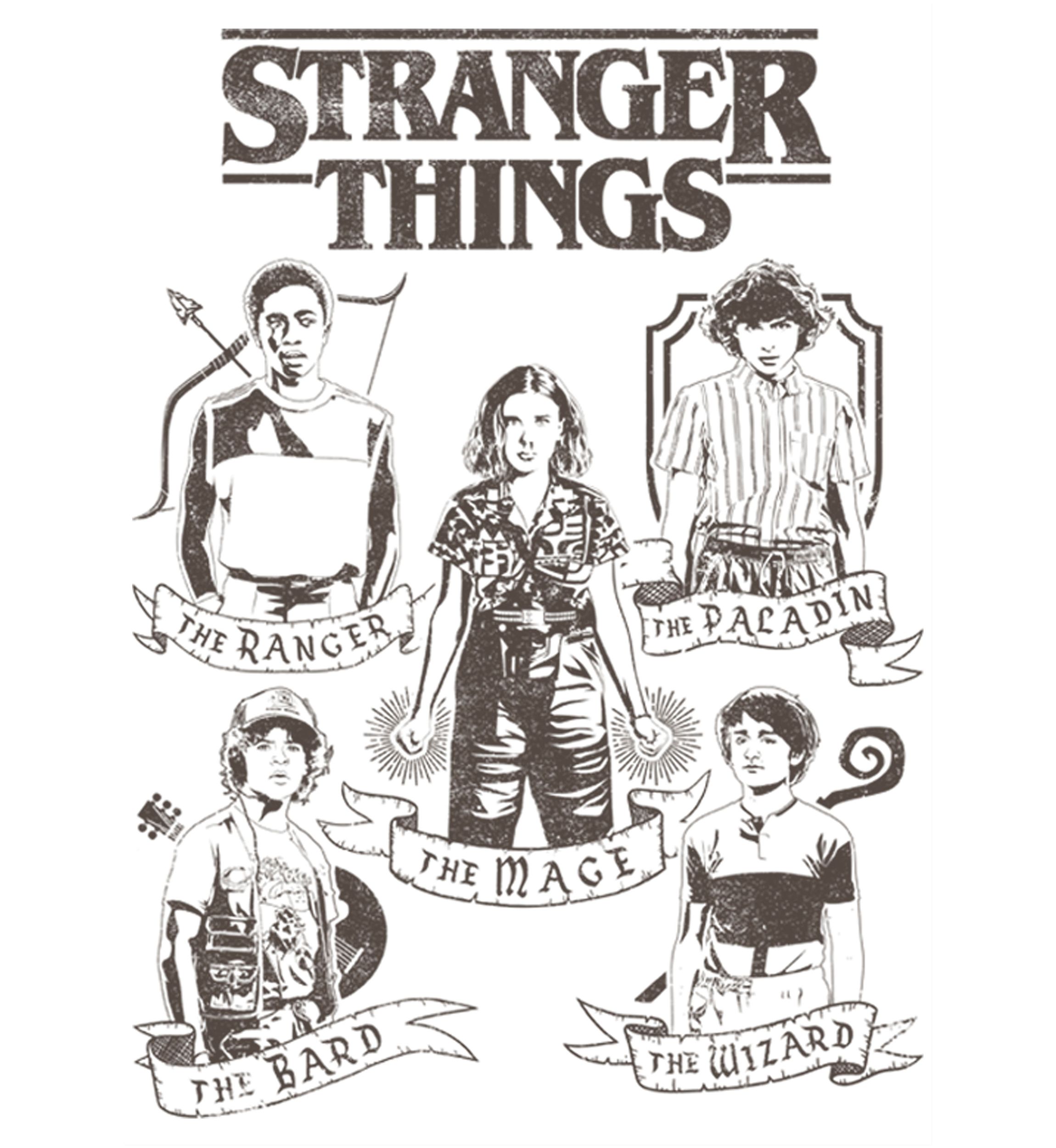 Boys 4-7 DnD Classes Graphic T-Shirt