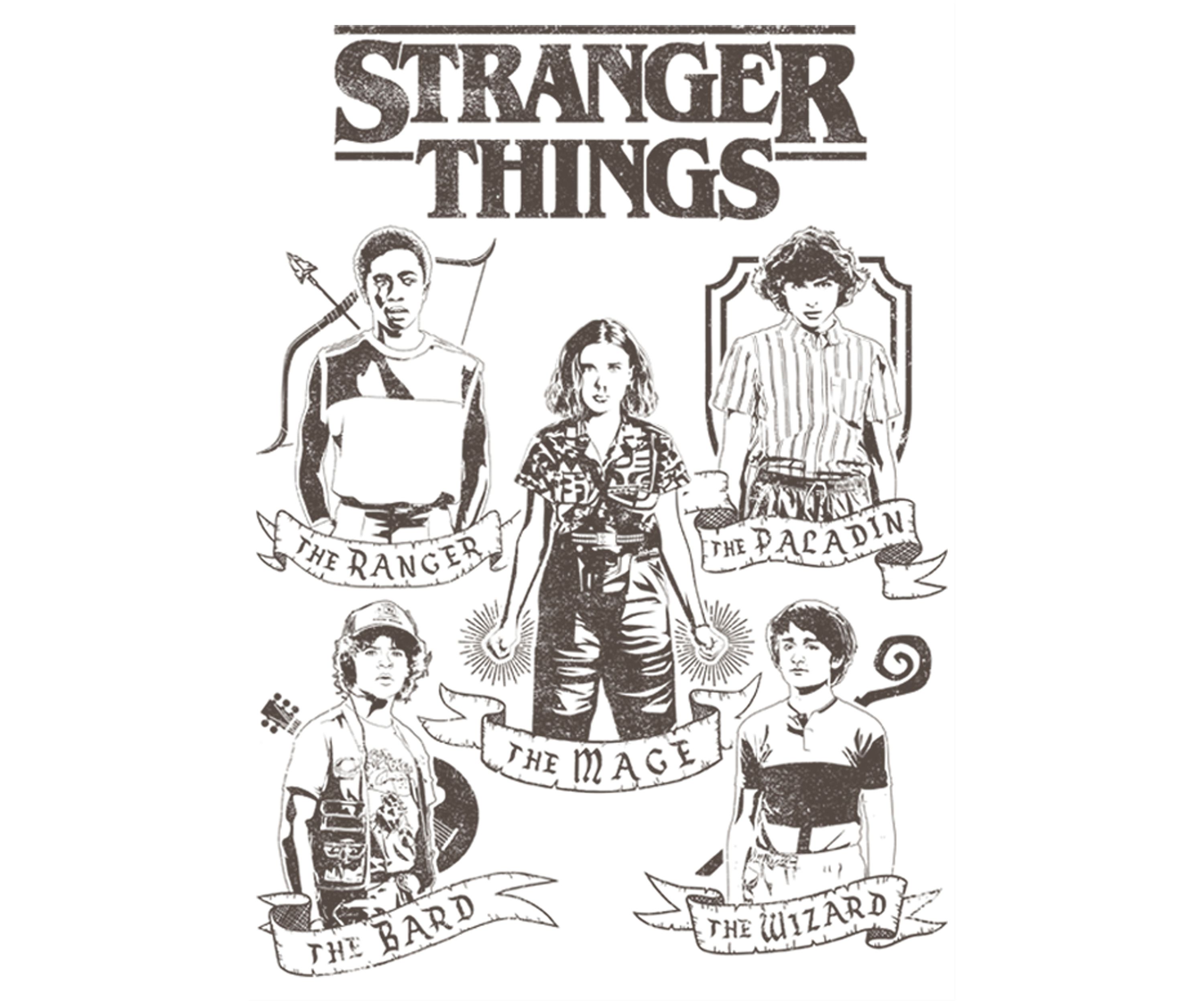 Boys 4-7 DnD Classes Graphic T-Shirt