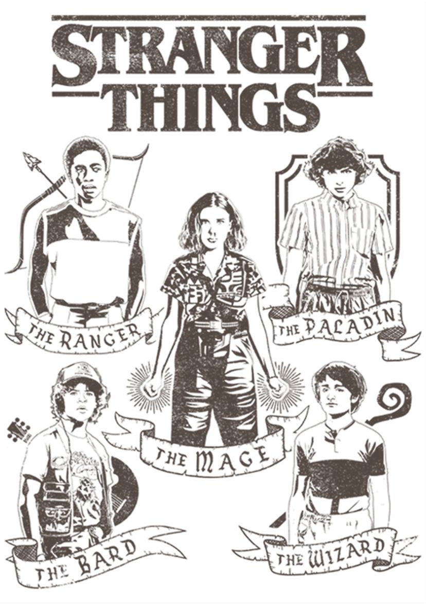 Boys 4-7 DnD Classes Graphic T-Shirt