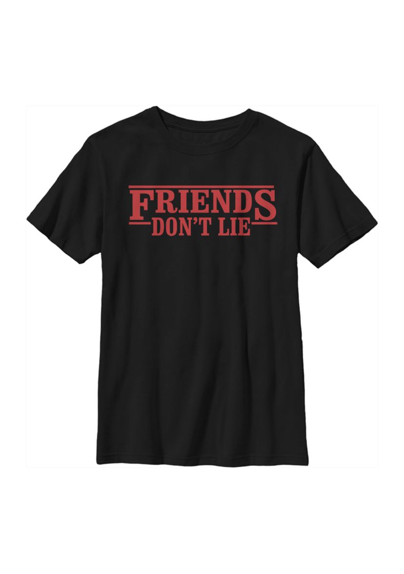 Boys 4-7 Friends Dont Lie Graphic T-Shirt