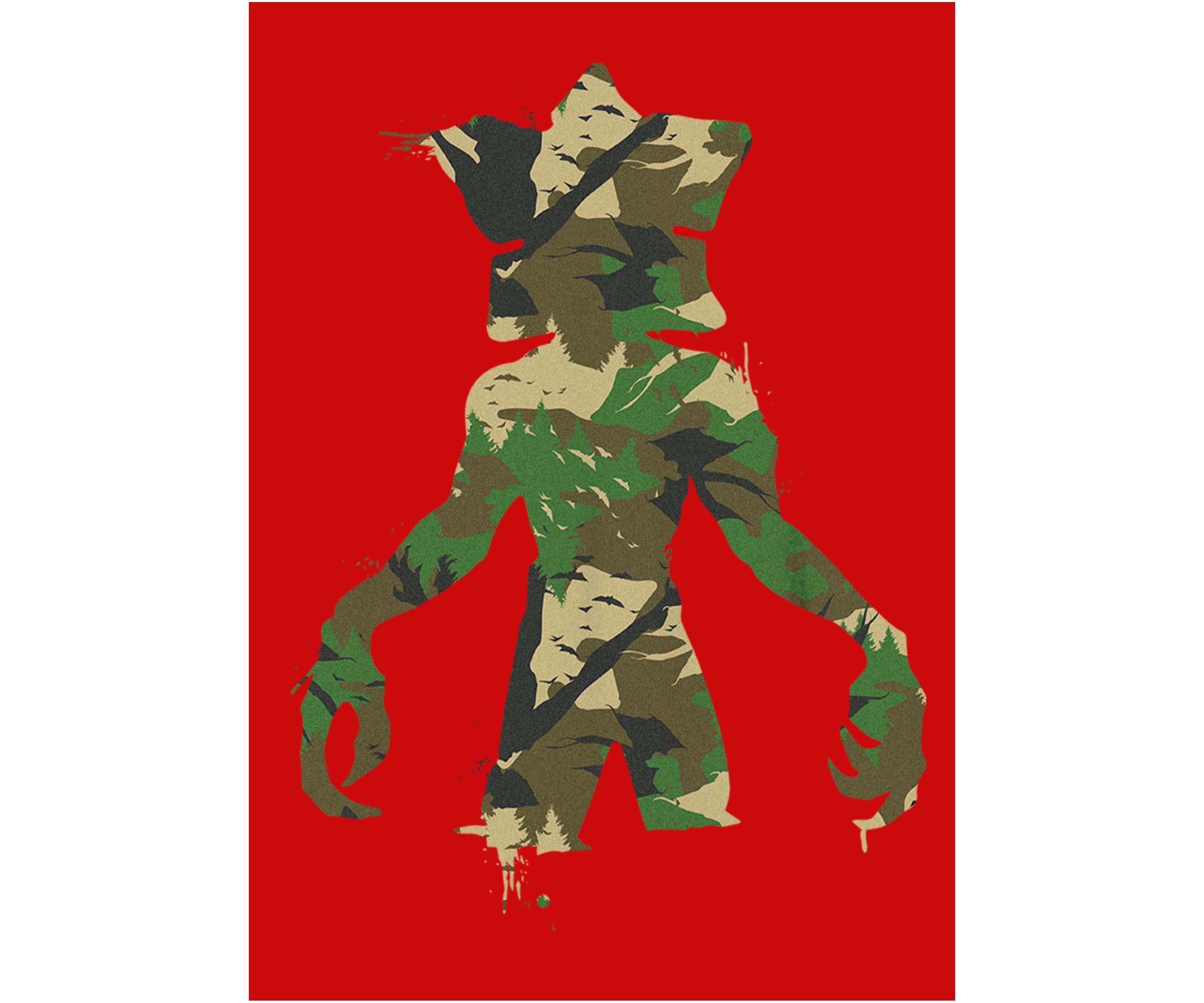 Camo Monster Graphic T-Shirt