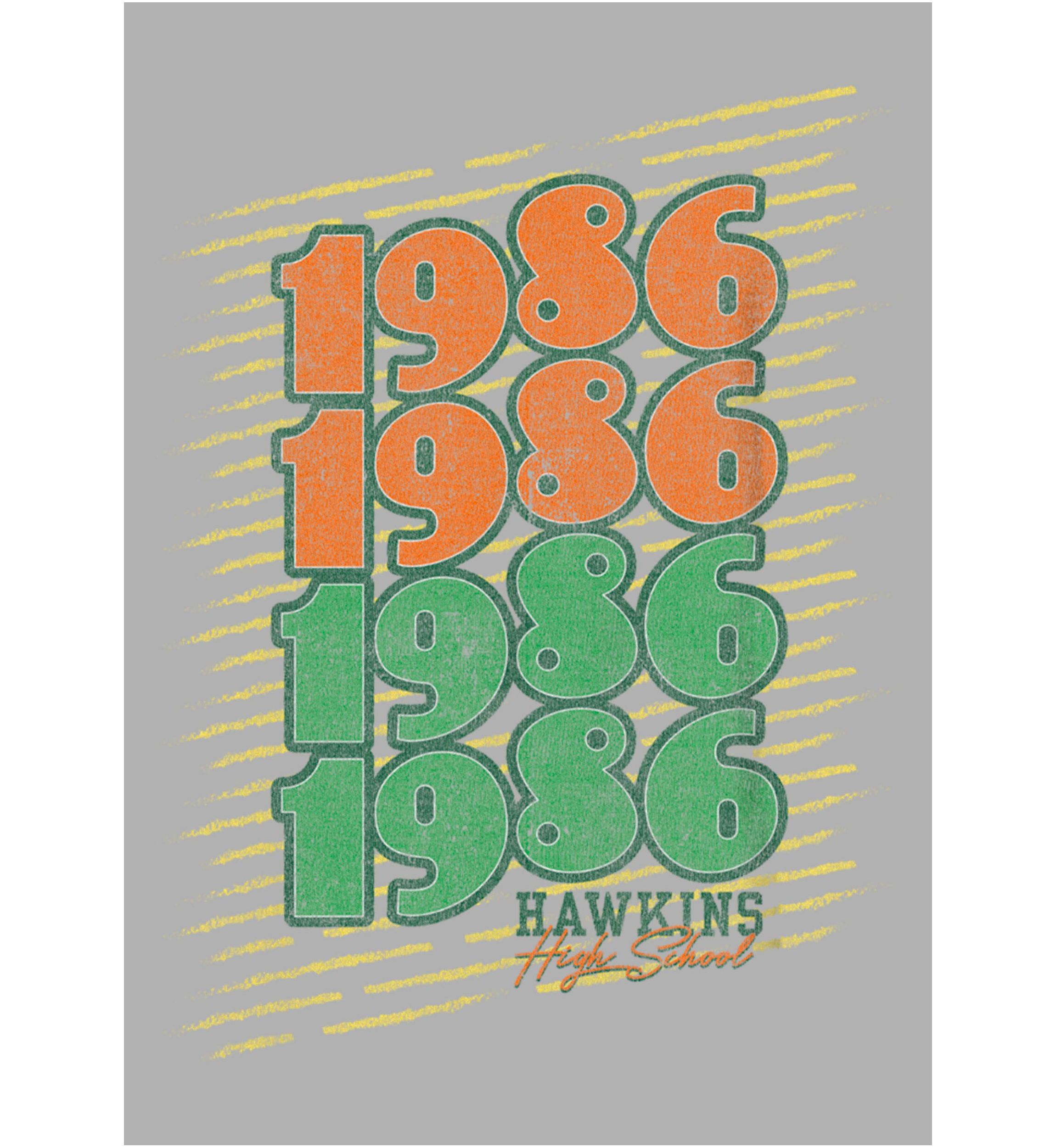 1986 Hawkins High School Graphic T-Shirt