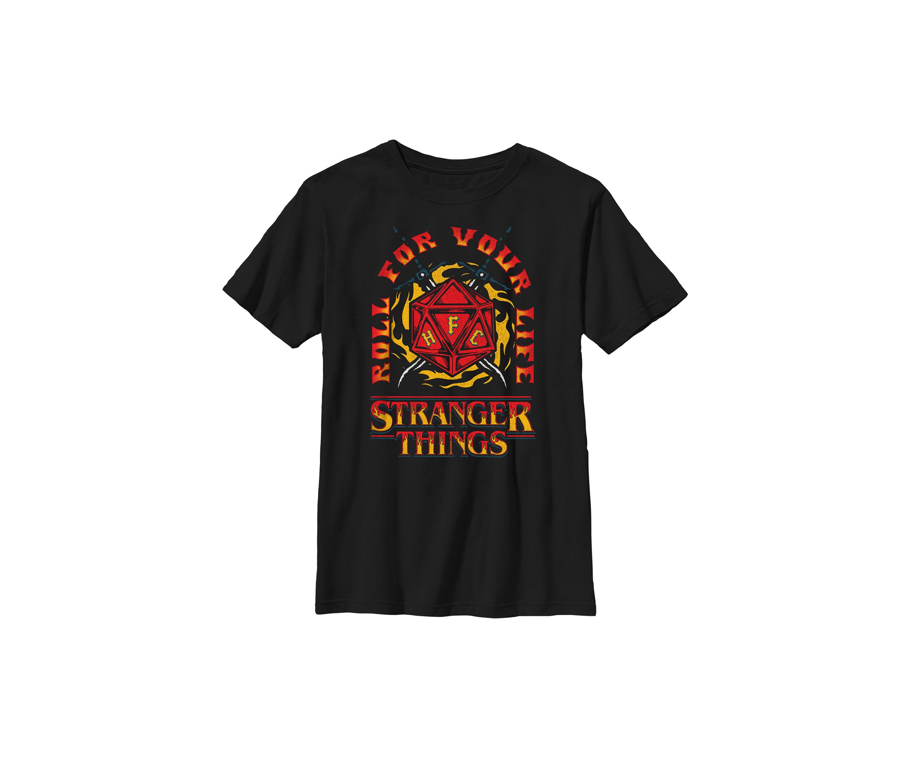 Fire And Dice Graphic T-Shirt