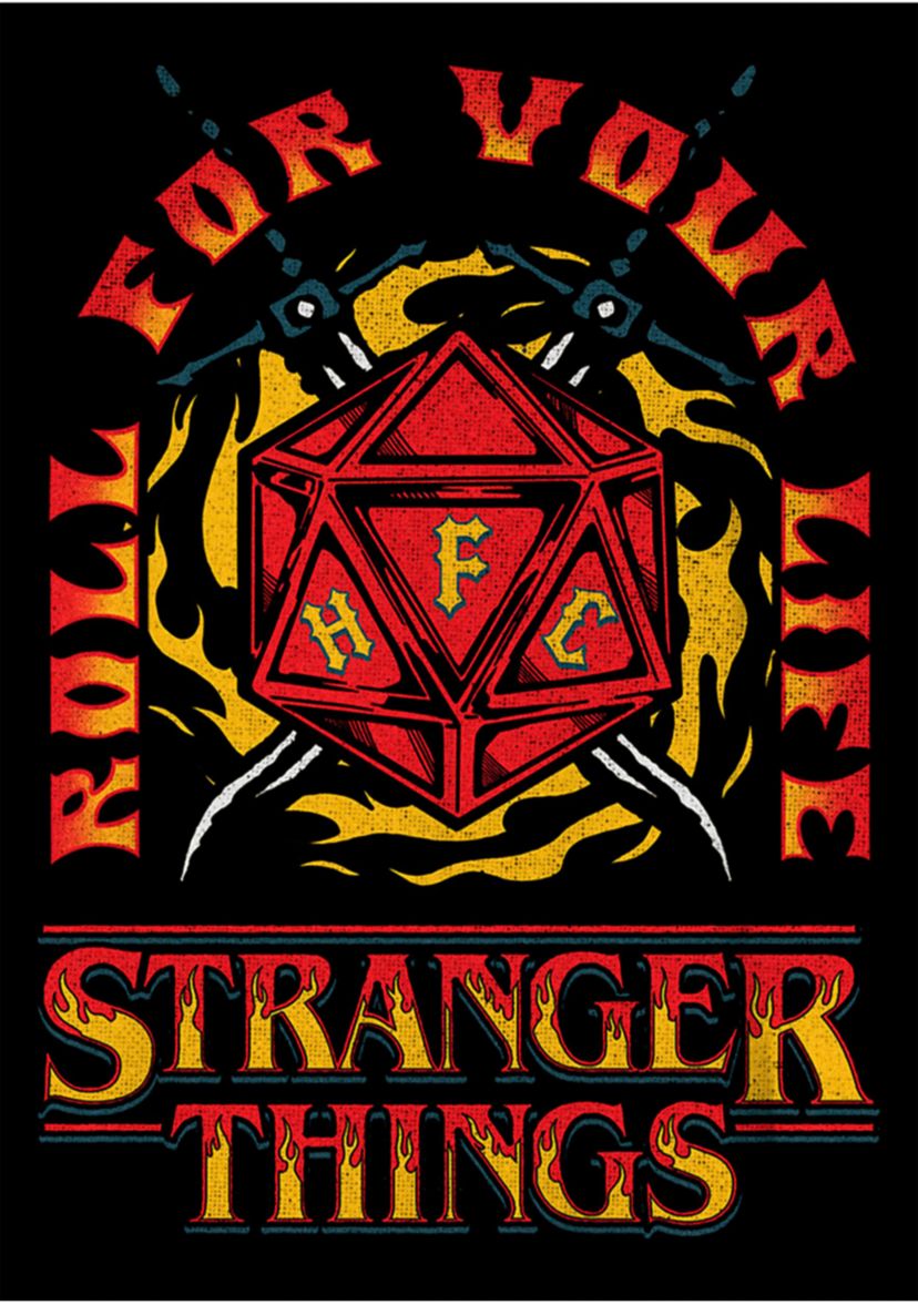 Fire And Dice Graphic T-Shirt