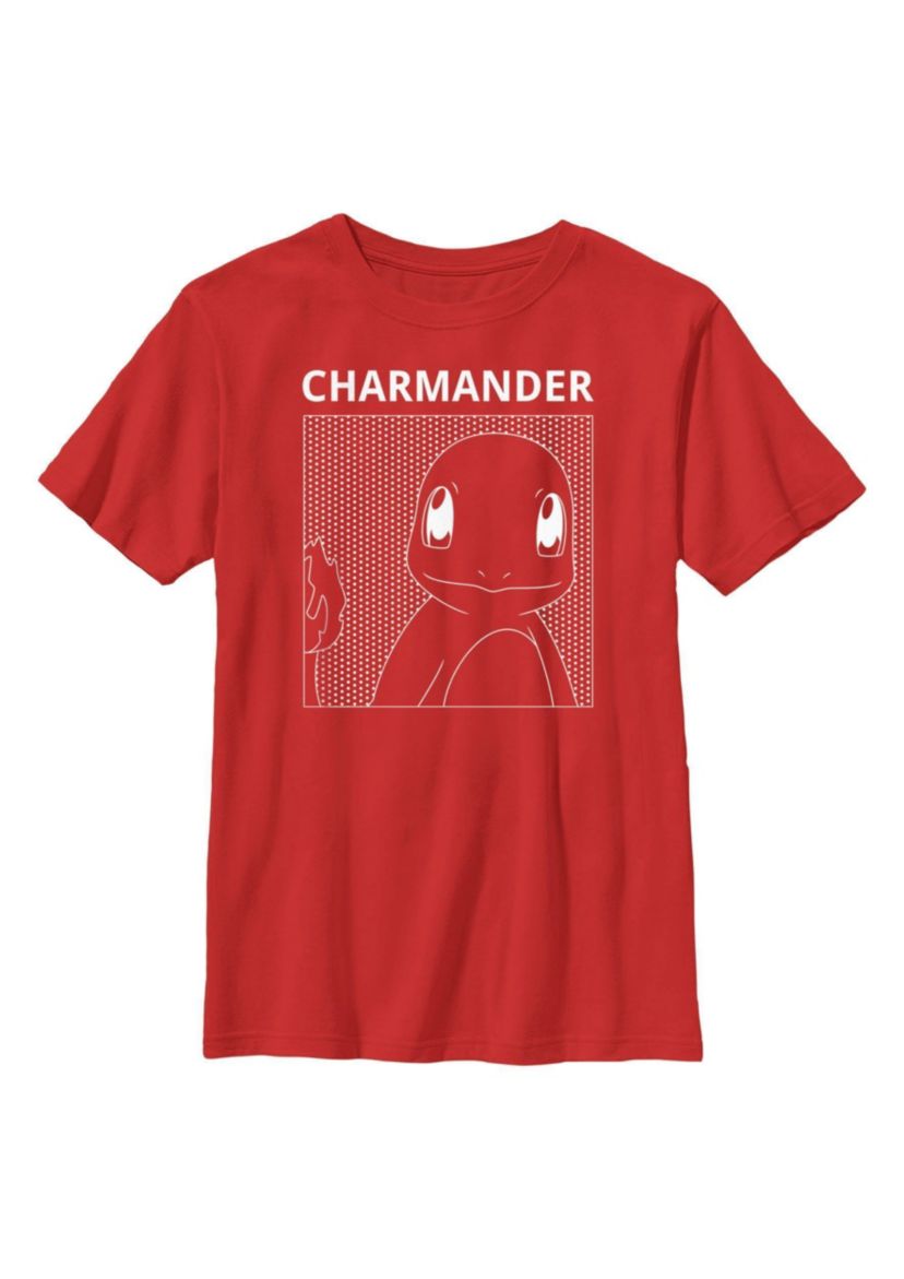 Charmander Comic Box Graphic T-Shirt