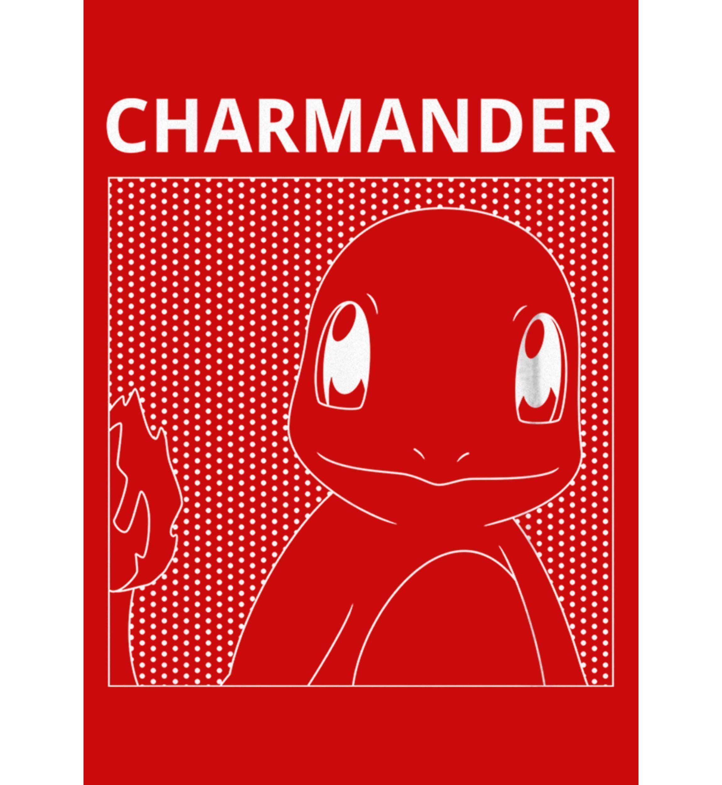 Charmander Comic Box Graphic T-Shirt