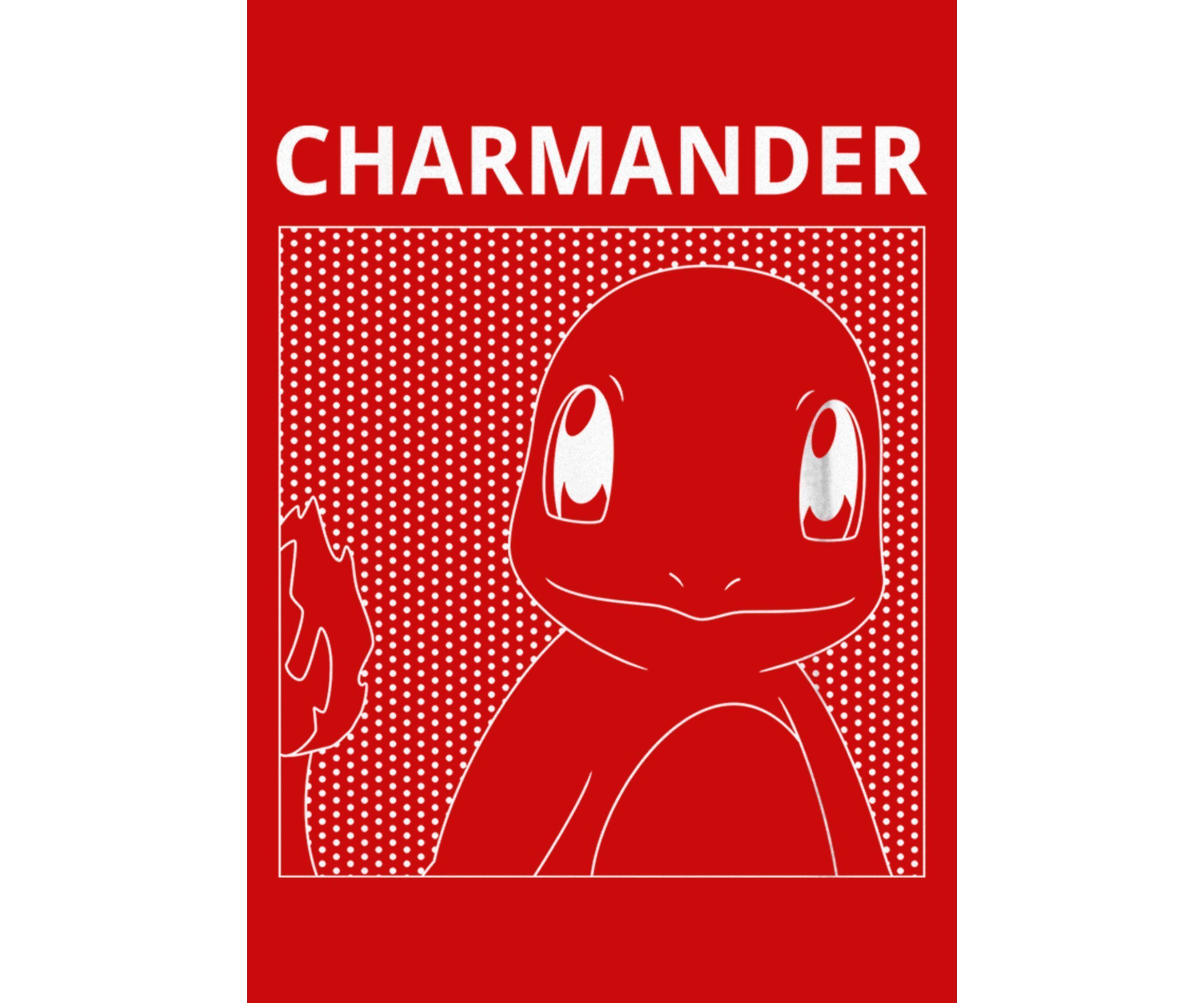 Charmander Comic Box Graphic T-Shirt