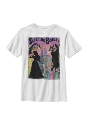 Disney Princess Boys 4-7 Sleeping Beauty Poster Graphic T-Shirt, White, Small