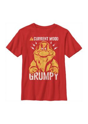 Disney Princess Boys 4-7 Thoughtfully Grumpy Graphic T-Shirt, Red, Large