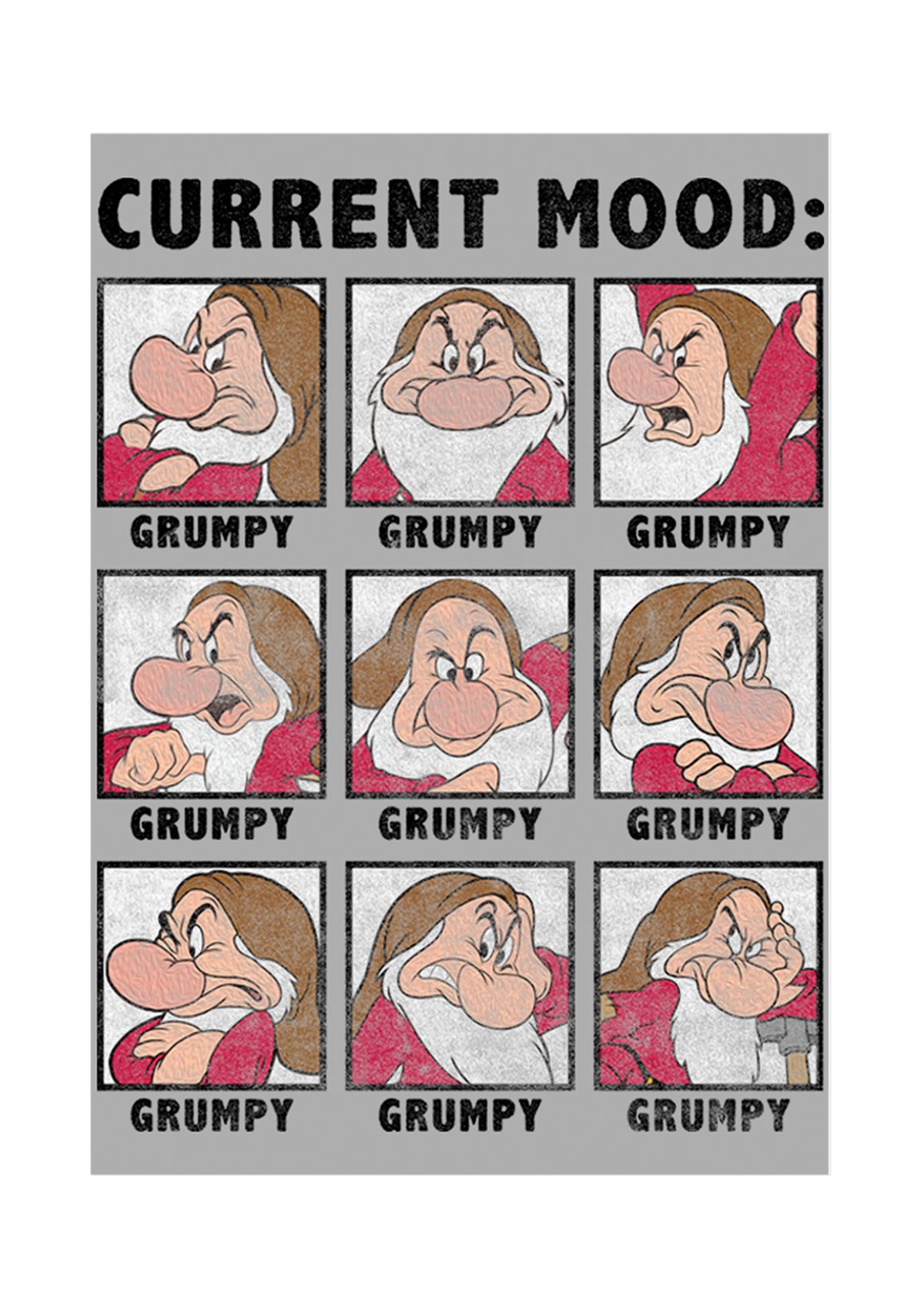 Boys 4-7 Current Mood Grumpy Graphic T-Shirt